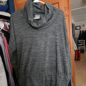 Athleta cowl neck top, gray heather